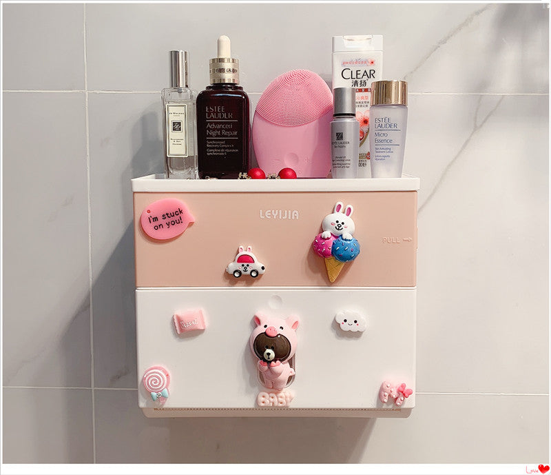 Creative Cute Wall-Mounted Cartoon Tissue Box Holder