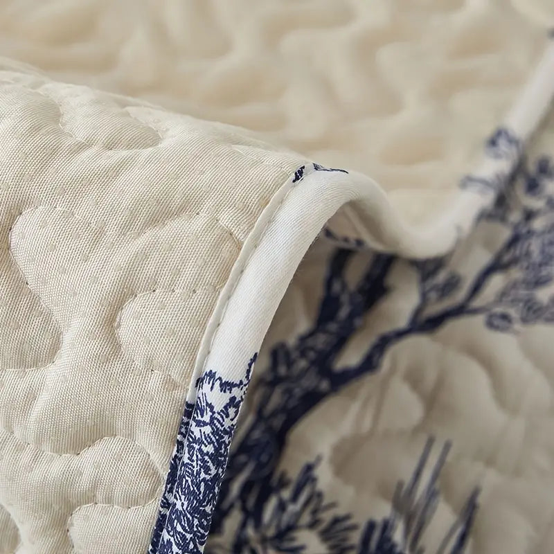 Universal Plant Print Sofa Cover Fabric Piece
